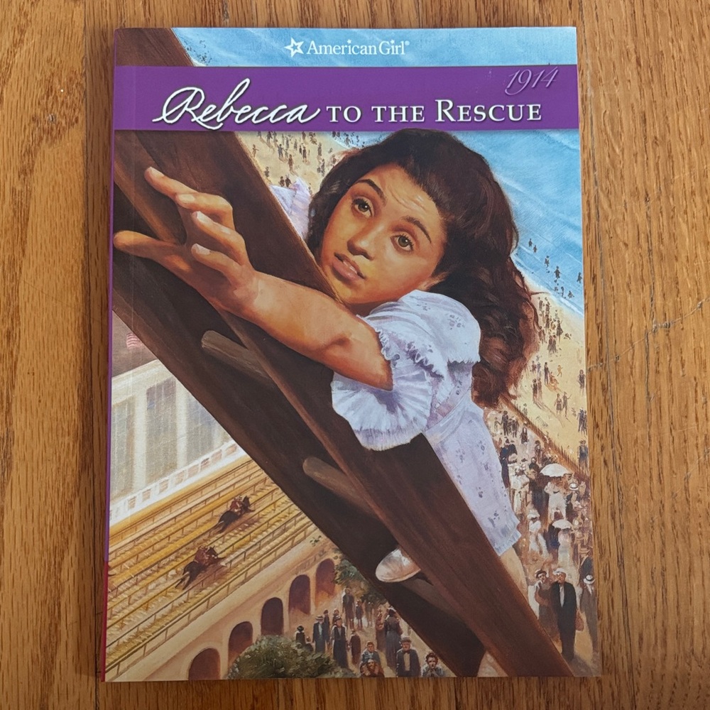 American Girl Rebecca to the Rescue Book - Purple and Brown Cover